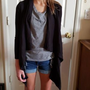 H.i.p. girls size small black wrap sweater